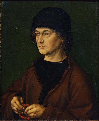 Porträtt av konstnärens fader, 1490 av Albrecht Dürer