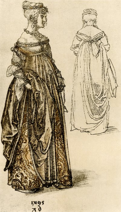 Posh venetiansk dam av Albrecht Dürer