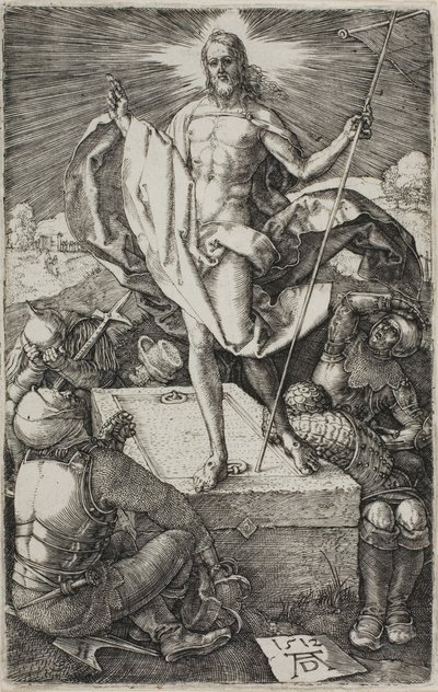 Resurrection, från The Engraved Passion av Albrecht Dürer