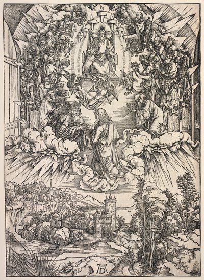 Johannes uppenbarelse: Johannes före tronen av Albrecht Dürer