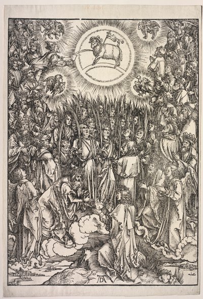 Johannes uppenbarelse: Lammets tillbedjan av Albrecht Dürer