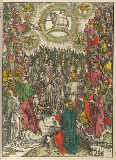 Johannes Uppenbarelsebok: Lammets tillbedjan av Albrecht Dürer