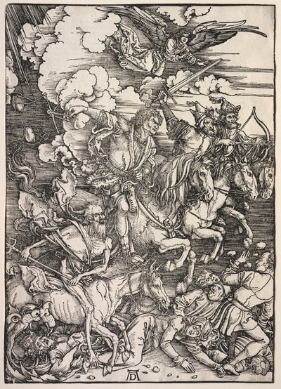 Johannes uppenbarelse: De fyra ryttarna, 1511. av Albrecht Dürer