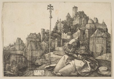 Läsning om den helige Antonius av Albrecht Dürer