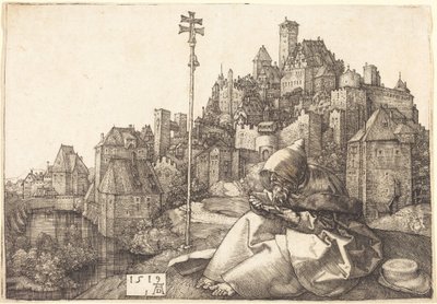 Läsning om den helige Antonius av Albrecht Dürer