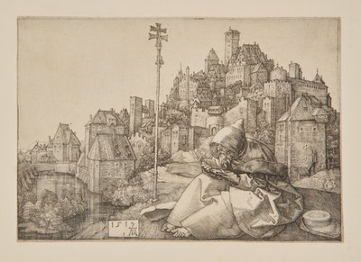 Sankt Antonius läser av Albrecht Dürer