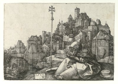 Saint Anthony läser. 1519 av Albrecht Dürer