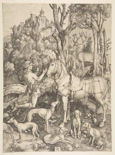 Sankt Eustace av Albrecht Dürer