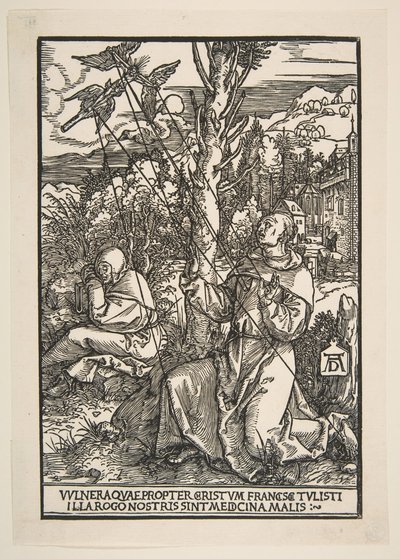 Saint Francis tar emot Stigmata, ca. 1503. av Albrecht Dürer