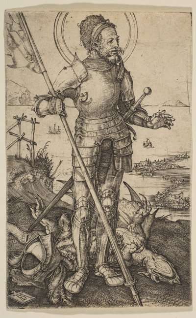 Sankt Göran stående av Albrecht Dürer