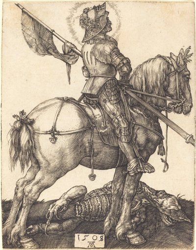 Sankt Georg till häst av Albrecht Dürer