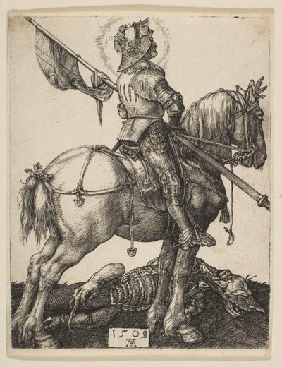 Sankt Georg till häst, 1505-8. av Albrecht Dürer
