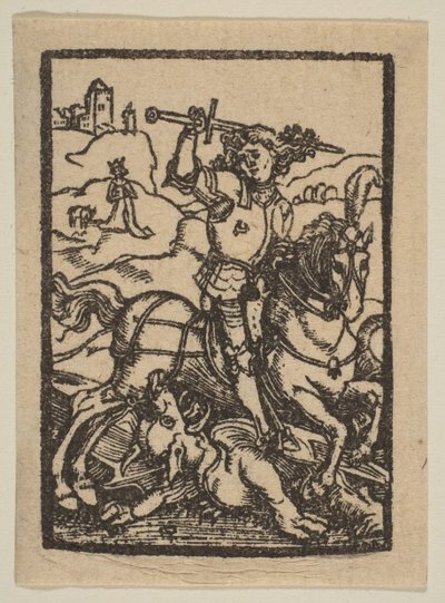 Saint George.n.d. av Albrecht Dürer