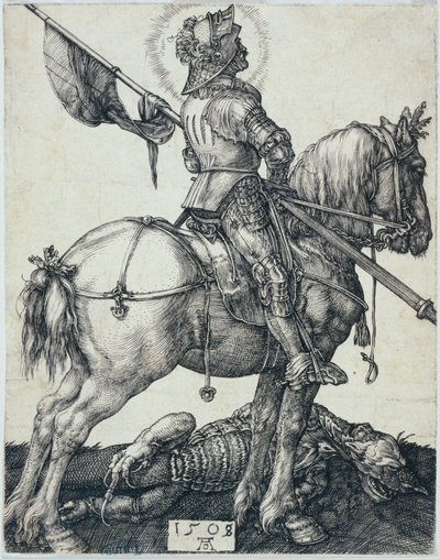 Sankt Georg till häst (Bartsch 54) av Albrecht Dürer