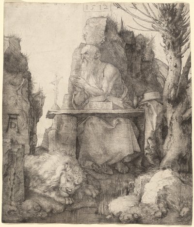 Saint Hieronymus vid Pollard Willow av Albrecht Dürer