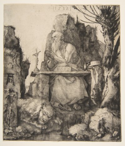 Sankt Hieronymus vid den hamlade pilen av Albrecht Dürer