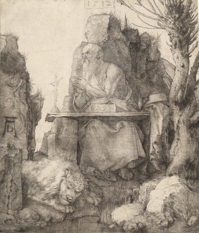 Saint Hieronymus vid Pollard Willow, 1512. av Albrecht Dürer