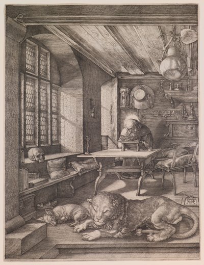 Den helige Hieronymus i sitt arbetsrum av Albrecht Dürer