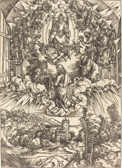 Sankt Johannes inför Gud och de äldste av Albrecht Dürer