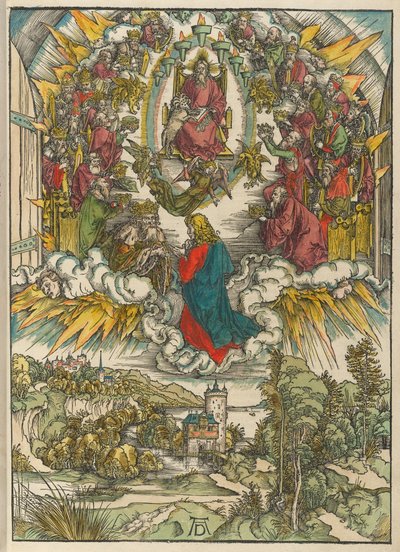 Sankt Johannes inför Gud och de äldste av Albrecht Dürer