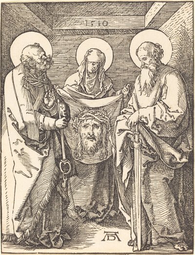 Saint Veronica mellan Saints Peter och Paul av Albrecht Dürer