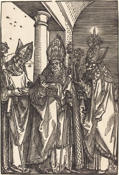 Saints Nicholas, Ulrich och Erasmus av Albrecht Dürer