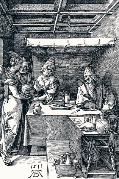 Salome presenterar Johannes Döparens huvud för Herodias, 1511 1906 av Albrecht Dürer