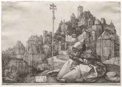 St Anthony Reading av Albrecht Dürer