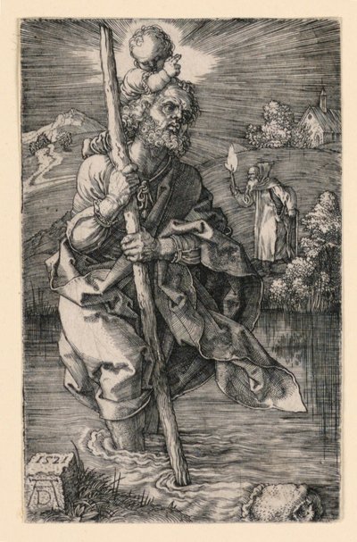 St Christopher av Albrecht Dürer