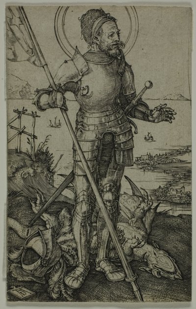 St George till fots av Albrecht Dürer