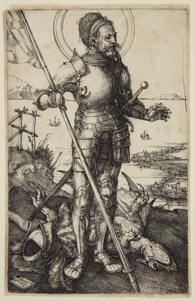 St. George till fots av Albrecht Dürer