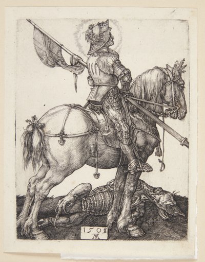 St George till häst av Albrecht Dürer