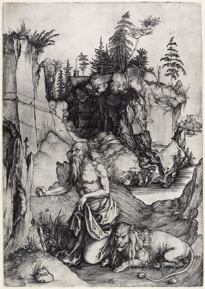 St. Hieronymus i botgörelse, ca. 1497 av Albrecht Dürer