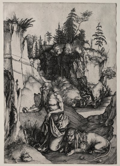 St. Hieronymus i botgörelse, ca. 1497. av Albrecht Dürer