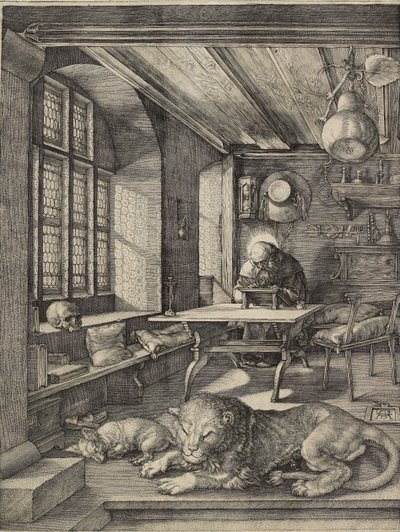 St Hieronymus i hans arbetsrum, 1514 av Albrecht Dürer