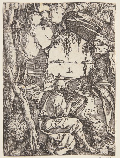 St. Hieronymus i grottan av Albrecht Dürer
