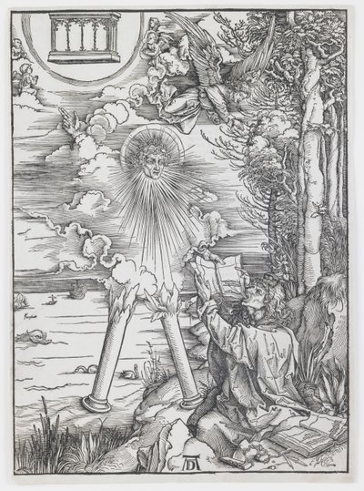 St. John Devouring the Book, från "The Apocalypse" av Albrecht Dürer