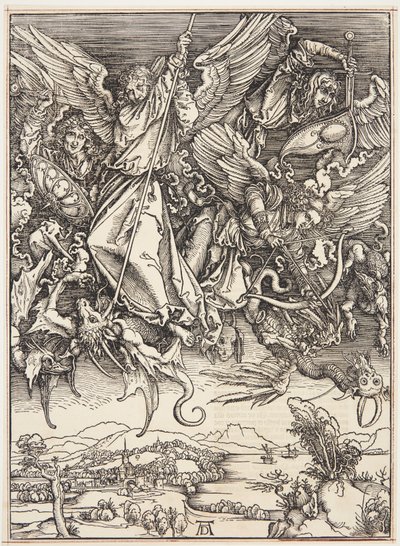 St. Michael slåss mot draken av Albrecht Dürer