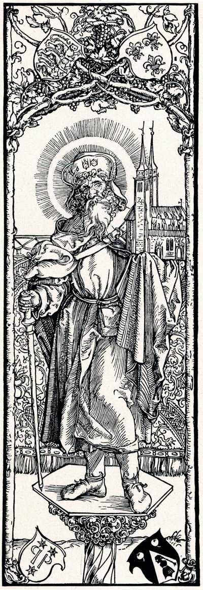 St Sebaldus på en huvudstad, 1906 av Albrecht Dürer
