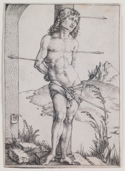 Sankt Sebastian vid kolonnen av Albrecht Dürer