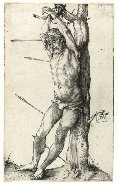 S:t Sebastian bunden till trädet, c.1501 av Albrecht Dürer