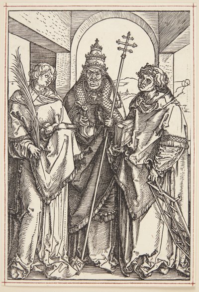 Sts. Lawrence, Sixtus och Stephen av Albrecht Dürer