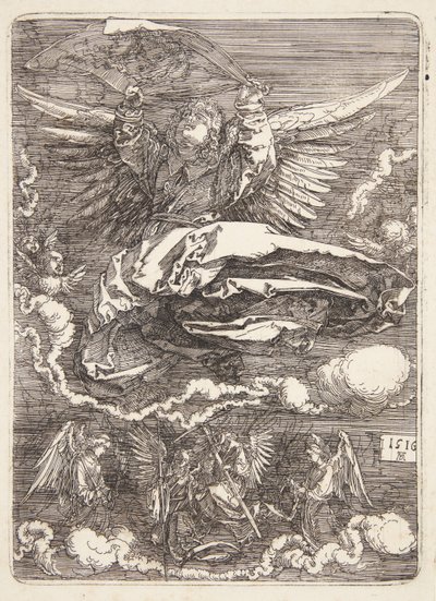 Sudarium utspridda av en ängel av Albrecht Dürer