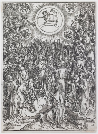 The Adoration of the Lamb, från serien "The Apocalypse" av Albrecht Dürer