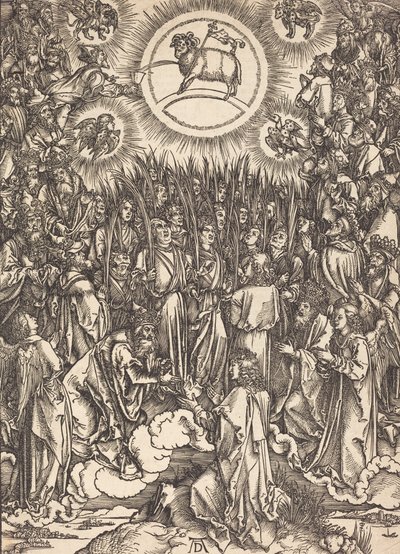 Lammets tillbedjan, förmodligen ca. 14961498. av Albrecht Dürer
