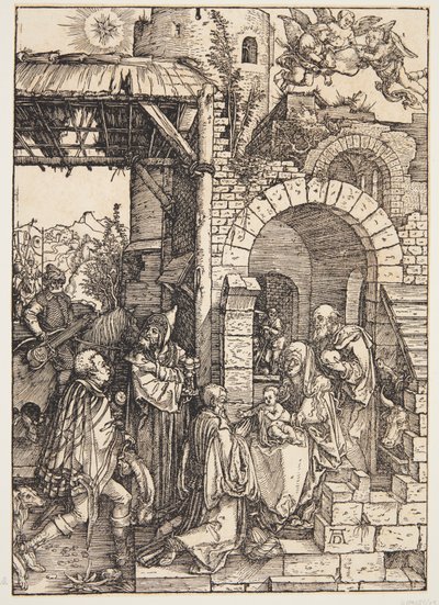 Tillbedjan av Magi av Albrecht Dürer
