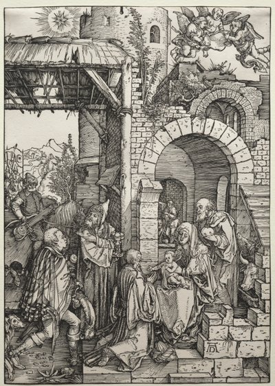 Tillbedjan av Magi, ca. 1501-1503. av Albrecht Dürer