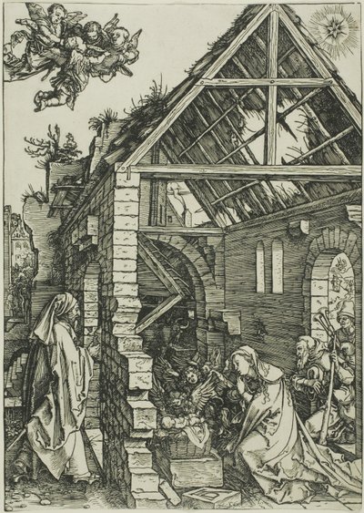Herdarnas tillbedjan, från Jungfruns liv av Albrecht Dürer