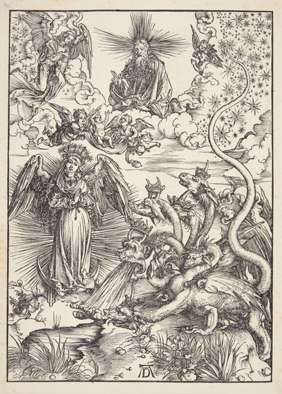 Den apokalyptiska kvinnan av Albrecht Dürer