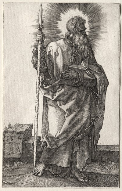 Aposteln Thomas. av Albrecht Dürer